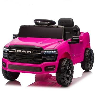 TopComfy Baby Walkers Kids Ride On Truck With Parental Guidance Two Wheel Drive And Rear Shock Suspension for Kids, Pink, 35.83"*19.29"*10.83"