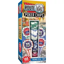 MasterPieces Casino - Route 66 - 100 Piece High Quality Poker Chip Set with Tray