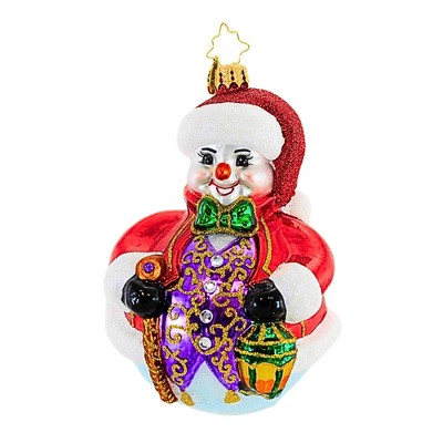Christopher Radko Company 5.0 Inch Stout Snowball Snowman Holiday Tree Ornaments