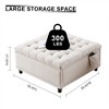 Large Capacity Double-opening Storage Ottoman - 3 of 4