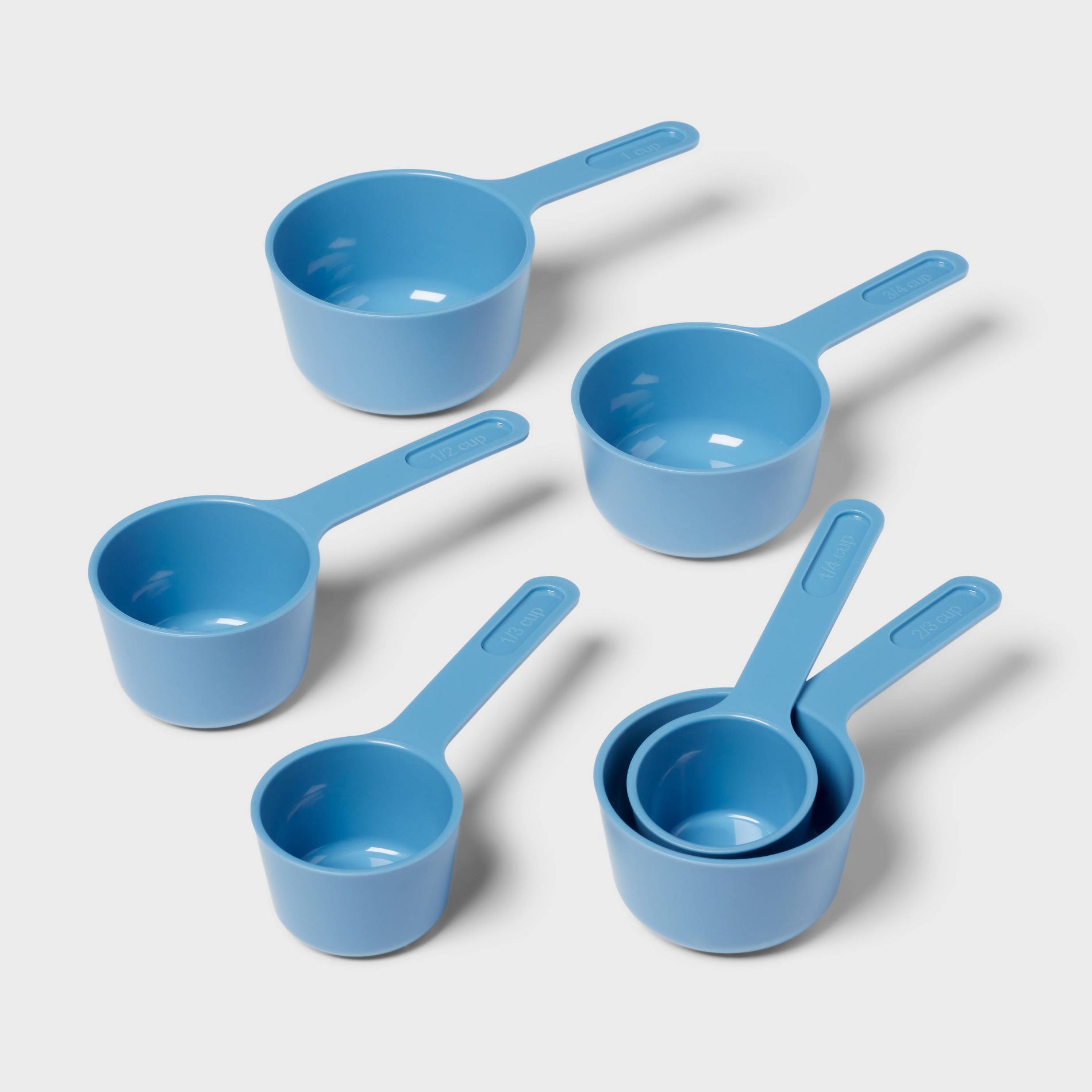 6pc Measuring Cup Set Blue - Room Essentials™