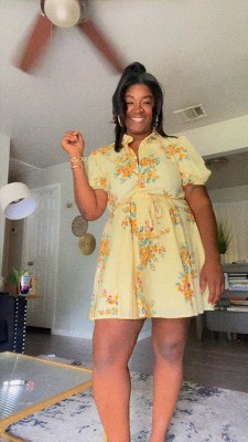 target short sleeve shirt dress Women's Summer Casual Shirt Dresses Short Sleeve Swing Dress with Pockets :  Target