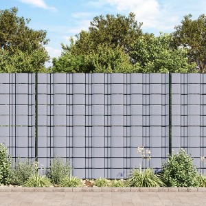 VidaXL Garden Privacy Screen PVC 229.7'x0.6' Light Gray - 1 of 4