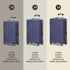 SUGIFT 3-Piece Luggage Set in Dark Blue with TSA Lock - 2 of 4