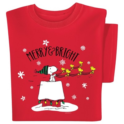 Collections Etc Snoopy Merry & Bright T-shirt