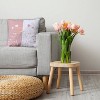 16"x16" Valentine's Day Growing Love Square Throw Pillow Sunwashed Brick - e by design: Festive Accent, Down Alternative - 3 of 4