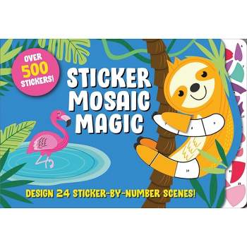 Sticker Mosaic Magic - by  Editors of Silver Dolphin Books (Spiral Bound)