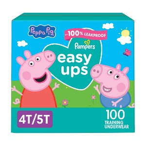 Easy Ups Girls' Disposable Training Underwear - (Select Size and Count) - 1 of 4