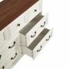 Farmhouse 7 Drawers Dresser for Bedroom, Rustic Chest of Drawers with Natural Texture, Vintage Design - 4 of 4