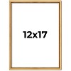 PosterPalooza | Classic Modern Gold Picture Frame - UV Acrylic, Foam Board Backing, Hanging Hardware - 2 of 4