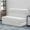 3-in-1 Convertible Folding Sleeper Chair Sofa Bed Lazy Couch with Pillow Fabric for Living Room - 2 of 4