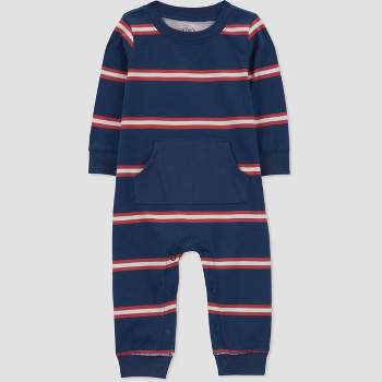 Carter's Just One You® Baby Boys' Striped Jumpsuit - Navy Blue