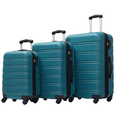 3 Piece Luggage Set With Spinner Wheel 3-digit Combination TSA Lock ABS Lightweight Suitcase For Business Travel 3 Sizes 20" 24" 28"