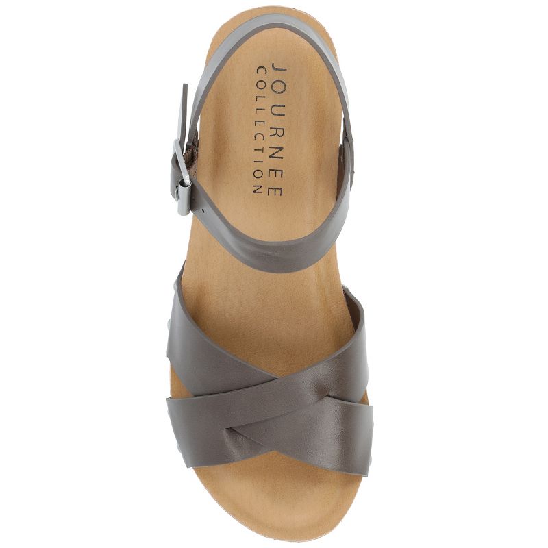 Journee Collection Womens Valentina Tru Comfort Foam Ankle Strap Platform Sandals, 5 of 11
