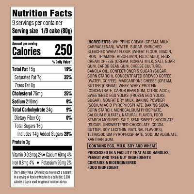 Tiramisu Bar Cake - 25.4oz - Favorite Day™