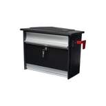 Architectural Mailboxes Mailsafe Wall Mount Mailbox Black