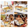 ROVSUN 2 Pack Gold 9QT Chafing Dishes for Buffet, Rectangular Stainless Steel Chafers and Buffet Warmers Sets for Party - 3 of 4