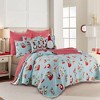 Levtex Home - Merry & Bright Gnome for the Holidays Mint Quilt - 2 of 4