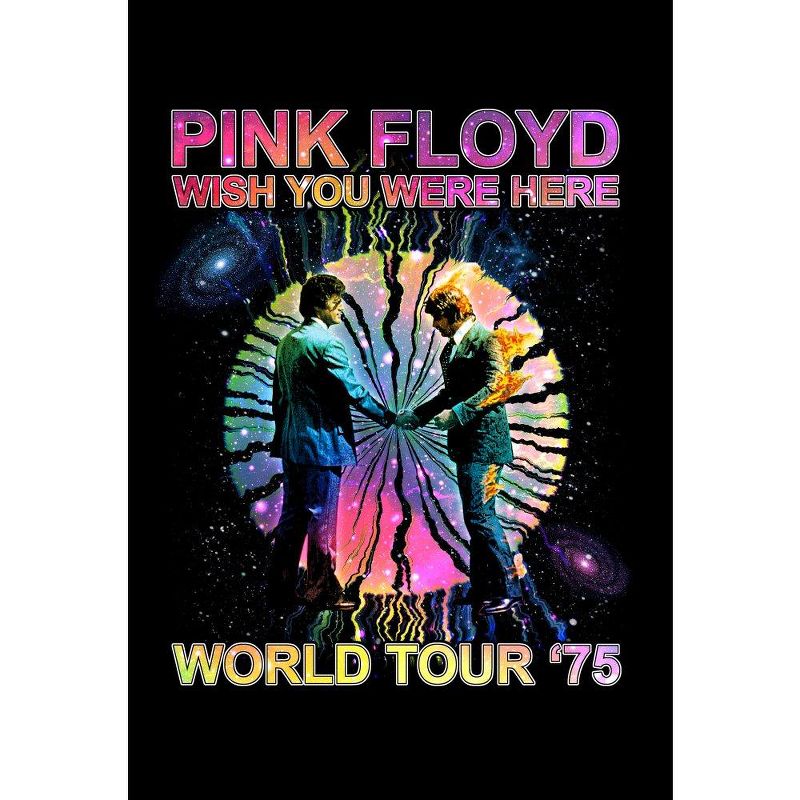 Pink Floyd Wish You Were Here World Tour '75 Men's Black T-shirt, 2 of 4