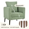 TIRAMISUBEST Modern Teddy Fabric Accent Chair, Upholstered Armchair for Living Room ,Mid Century Lounge Chair - 4 of 4
