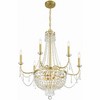 Crystorama Lighting Haywood 9 - Light Chandelier in  Aged Brass - 3 of 4