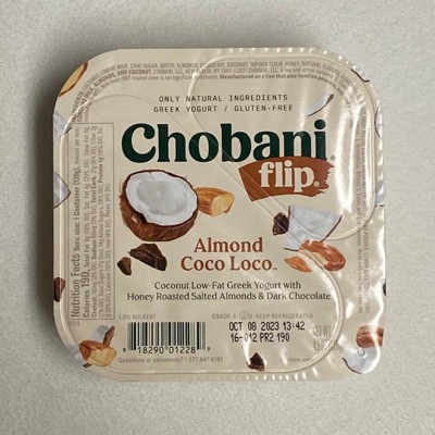 Chobani Flip Almond Coco Loco Low Fat Greek Yogurt - 4.5oz : Target