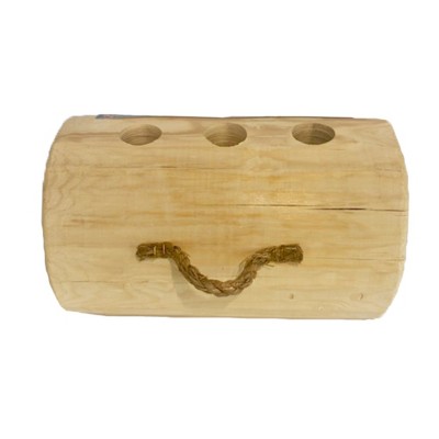 TimberTote TripleTorch One Log Campfire Fireplace Camping Cooking Camp Fire Wood Log with 3 Chimneys and Fire Start Stick