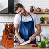 VAVSEA Knife Block Set, 16 Pieces Kitchen Knife Set with Block, Stainless Steel Knife Set for Gift - 3 of 4
