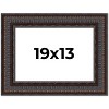 PosterPalooza | 3.5" Wide Ornate Brown Picture Frame - UV Acrylic, Backing Board, Hanging Hardware Included - 2 of 4