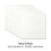 KINGART Stretched Canvas 12" x 12", 8-Pack - 3 of 4