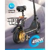 Mastgoal 450W Electric Scooter with Seat for Adults, 12 inch Commuter Electric Scooter with Basket, 280Wh Battery & 21 Mileage - 3 of 4