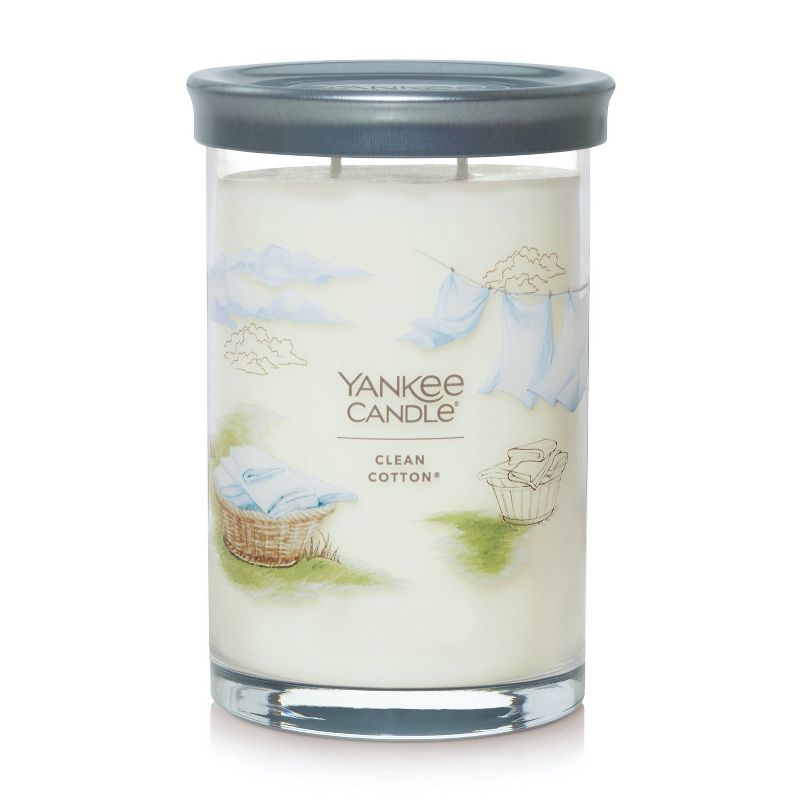 20oz Signature Tumbler Clean Cotton - Yankee Candle, 1 of 7