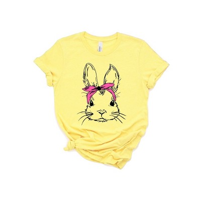 Simply Sage Market Women's Bunny With Bandana Short Sleeve Graphic Tee