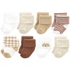 Hudson Baby Cotton Rich Baby Terry Socks 16-Pack, Teddy Bear - image 2 of 3