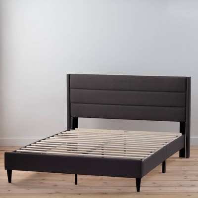 Amelia Upholstered Bed Frame 54, Seconique Amelia 4ft6 Double Grey Upholstered Fabric Bed Frame