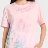 Girls' Wicked Short Sleeve Oversized Front and Back Graphic T-Shirt - Light Pink - 3 of 4
