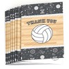 Big Dot of Happiness Bump, Set, Spike - Volleyball - Baby Shower or Birthday Party Thank You Cards (8 count) - 2 of 4