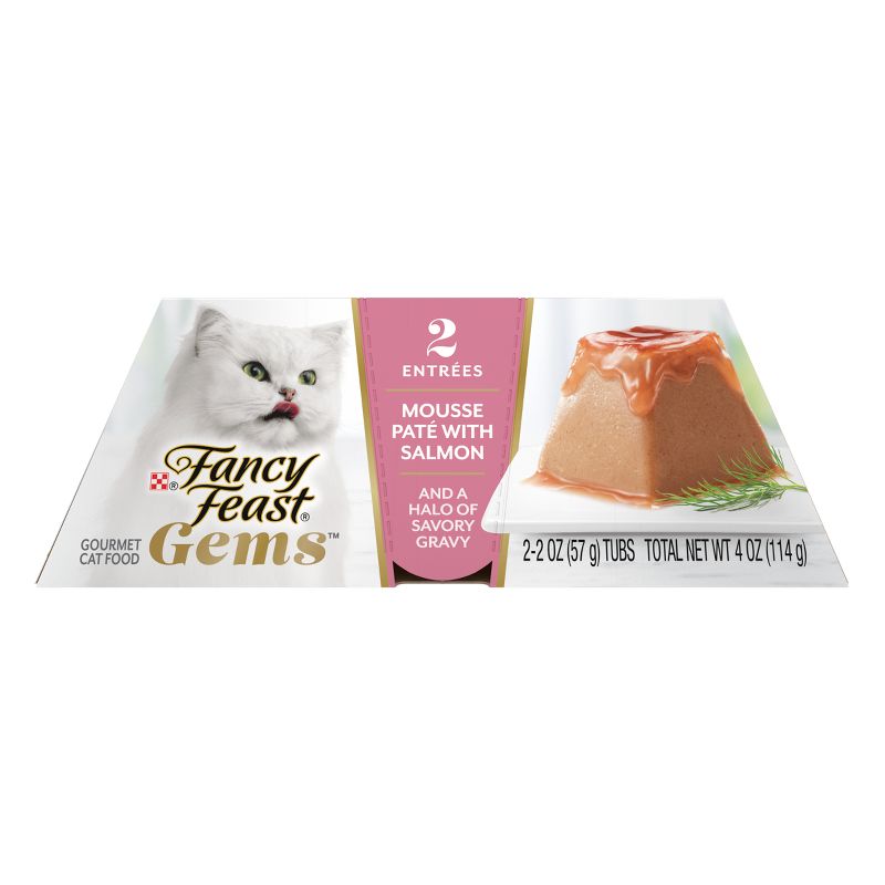 Fancy Feast Gems Adult Wet Cat Food with Salmon Flavor - 4oz/2ct, 4 of 9