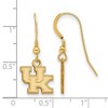 Black Bow Jewelry 14k Yellow Gold Plated Sterling Silver Kentucky Wildcats NCAA Dangle Earrings - 2 of 3