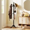 Tangkula Freestanding Coat Rack Solid Rubber Wood Hall Tree with 11 Hooks and 3 Height Options for Coats - 4 of 4