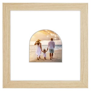 Americanflat Picture Frame with Oval Mat Insert and Shatter-Resistant Glass - Signature Collection - Photo Frame for Wall Display - 1 of 4