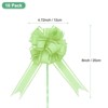 Unique Bargains Plastic Flower Ribbon Glossy Appearance Durable Gift Wrap Bows 10 Count - 3 of 4