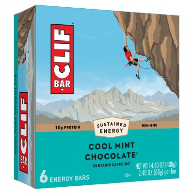 Image of CLIF Bar Cool Mint Chocolate Energy Bars - 6ct