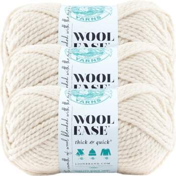 (3 Pack) Lion Brand Wool-Ease Thick & Quick Yarn - Fisherman