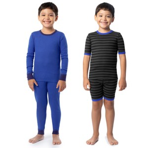 Fruit of the Loom Boys Snug Fit 100% Cotton Pajama Sets, 4-Pack, Sizes - 1 of 4