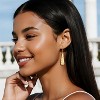 925 Sterling Silver Dangle Earrings for Women, 14K Gold Plated French Leverback Earrings, Hypoallergenic Lightweight Statement - 3 of 4