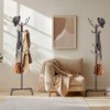 A coat rack with 14 hooks, used as an independent hanger for entrances, corridors, bedrooms, and offices, with a maximum load capacity of 11LBS - 2 of 4