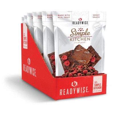 ReadyWise Simple Kitchen Raspberries & Brownie Bites Freeze-Dried Dessert - 12oz/6ct