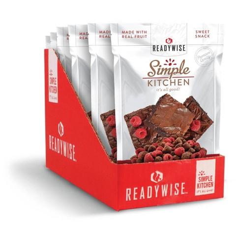 ReadyWise Simple Kitchen Raspberries & Brownie Bites Freeze-Dried Dessert - 12oz/6ct - image 1 of 4