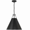 Crystorama Lighting Xavier 3 - Light Pendant in  Matte Black - 2 of 4